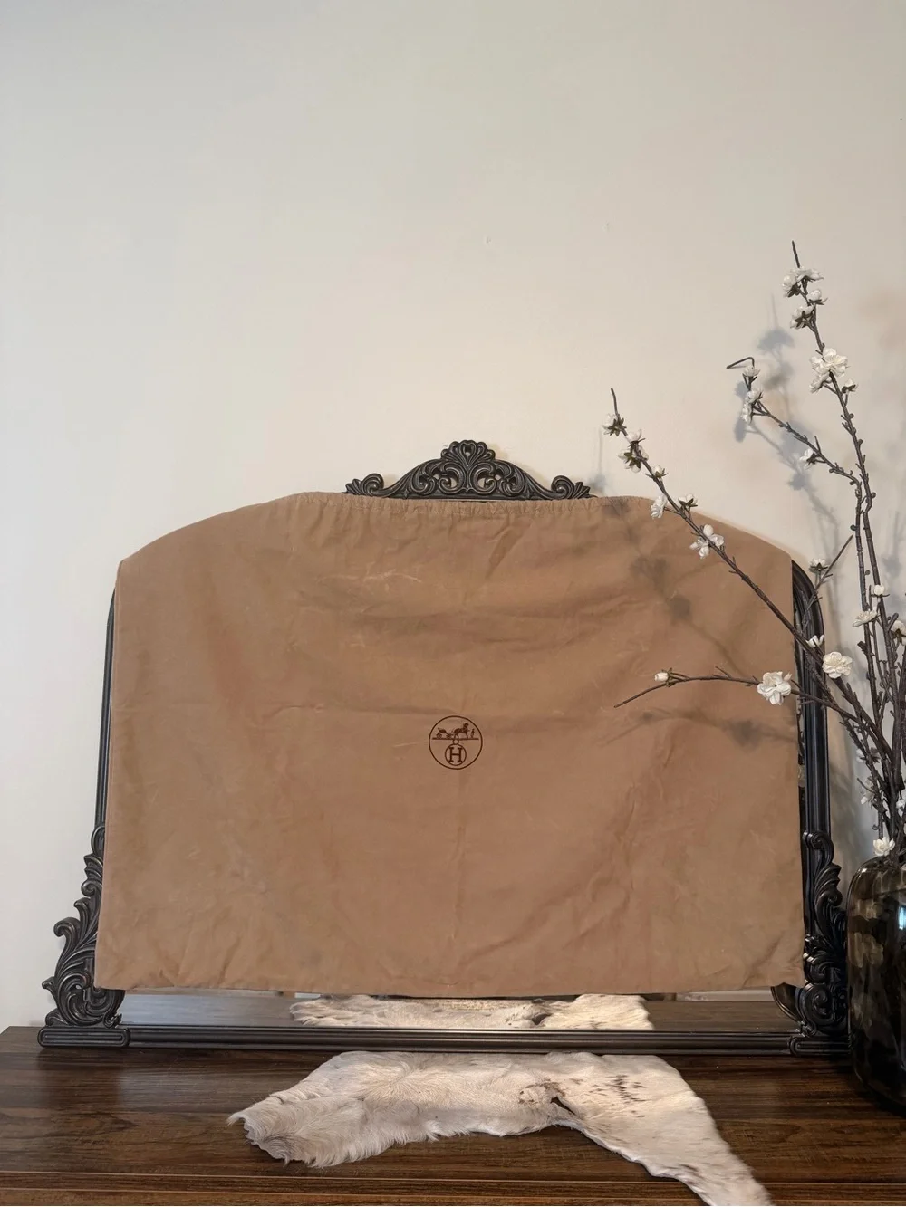Large Hermès Dust Bag 34 x 25”